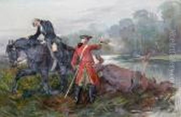 After Culloden Oil Painting by Samuel Edmund Waller