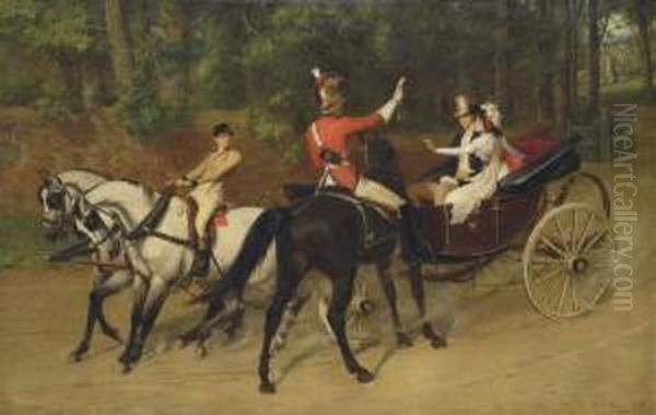 Ordered To The Front, 1815 Oil Painting by Samuel Edmund Waller