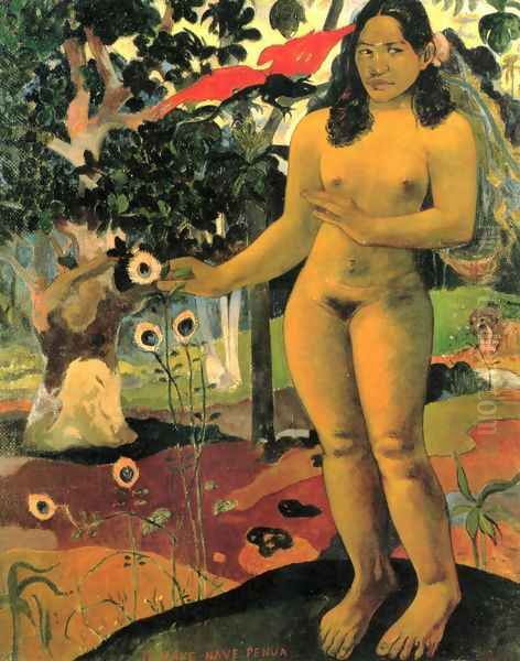 Herrliches Land (Te nave nave fenua) Oil Painting by Paul Gauguin