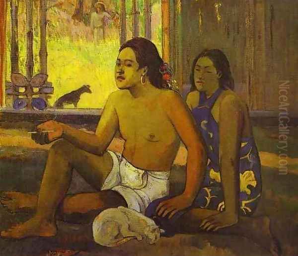 Eilaha Ohipa Aka Not Working Oil Painting by Paul Gauguin