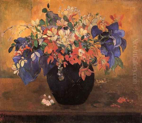 Flower Piece Oil Painting by Paul Gauguin