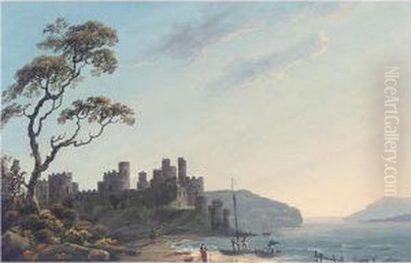 Conway Castle Oil Painting by Thomas Walmsley