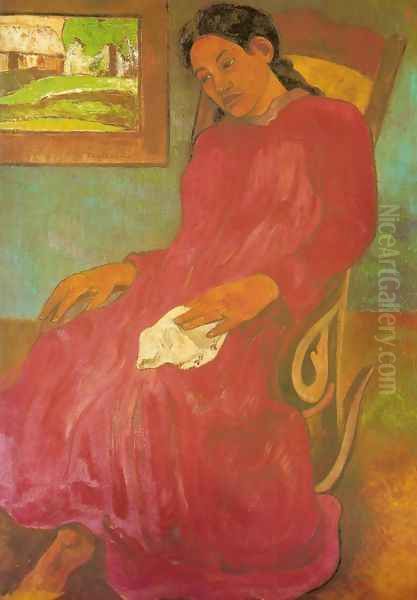 Reverie Oil Painting by Paul Gauguin