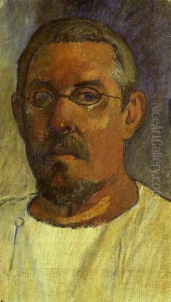 Self Portrait With Spectacles Oil Painting by Paul Gauguin