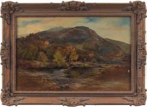 Landscape With Figures Oil Painting by Alfred Walter Williams