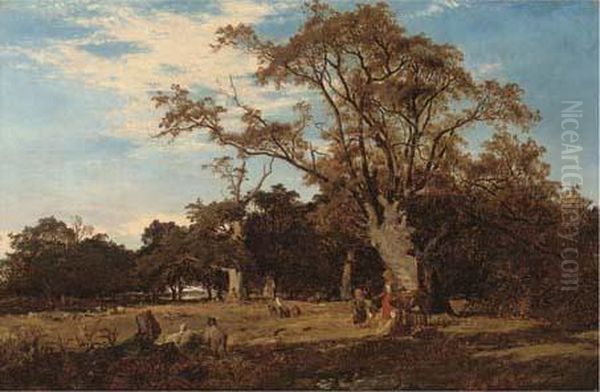 In Epping Forest Oil Painting by Alfred Walter Williams