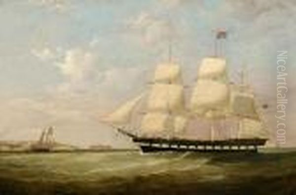 The Packet Ship Oil Painting by Samuel Walters