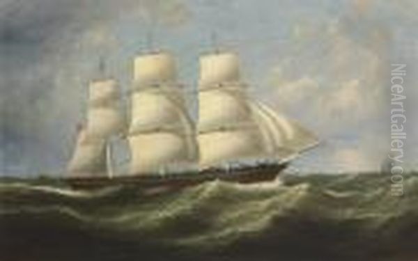 The Full-rigged Merchantman Oil Painting by Samuel Walters