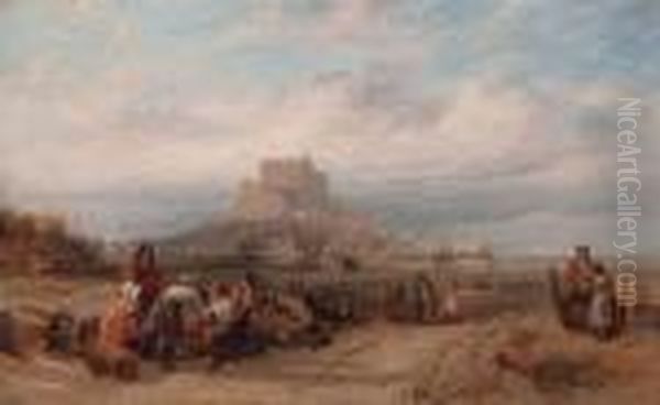 Mount Orgeuil, Jersey Oil Painting by Samuel Walters