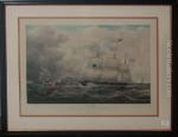 S.s. Europe Oil Painting by Samuel Walters