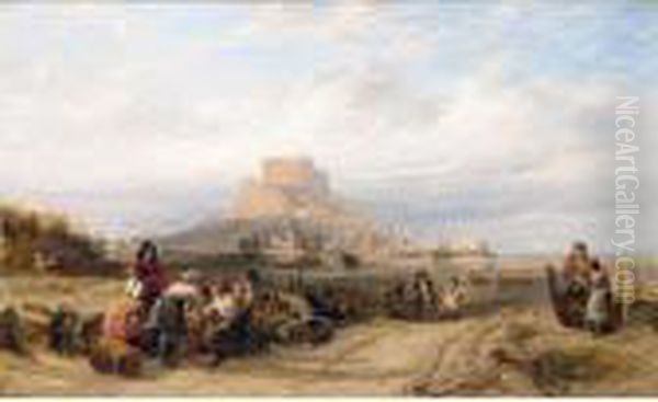 Mount Orgueil, Jersey Oil Painting by Samuel Walters