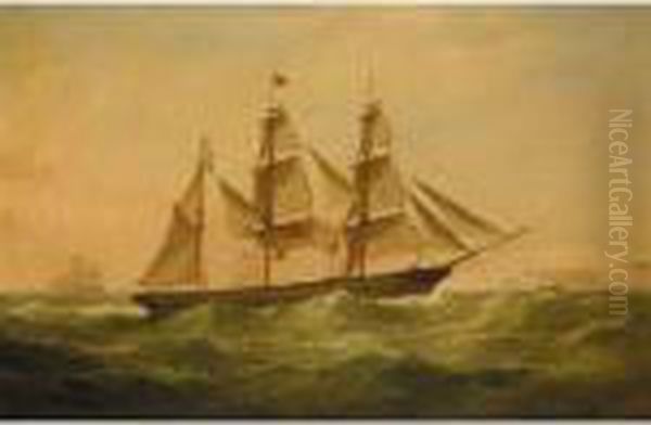 The Iron Barque Merle Inward Bound Off Dover Oil Painting by Samuel Walters