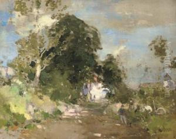 The Road To The Farm Oil Painting by Edward Arthur Walton