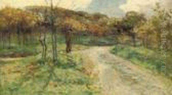 A Walk In The Woods Oil Painting by Edward Arthur Walton