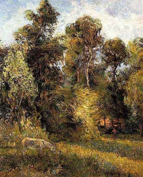 Forest Edge Oil Painting by Paul Gauguin