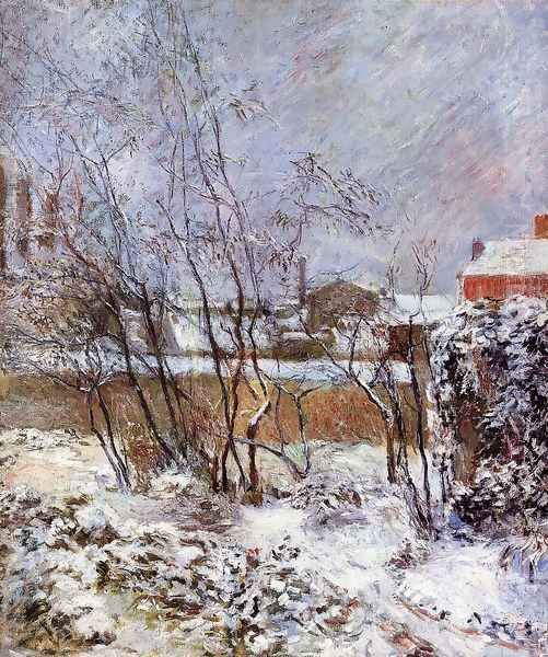 Snow Rue Carcel Oil Painting by Paul Gauguin