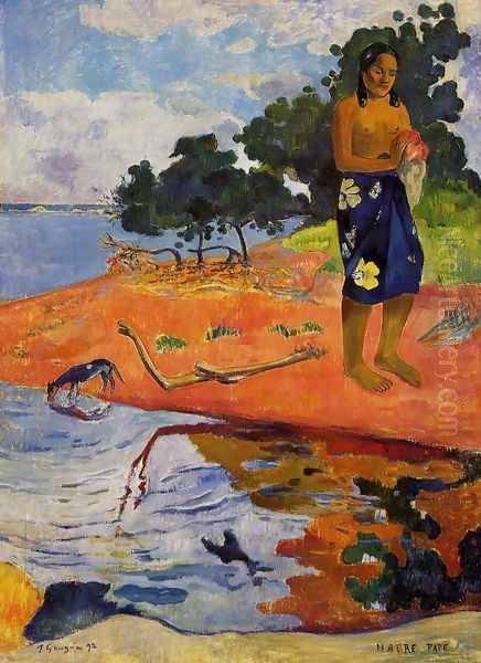 Haere Pape Oil Painting by Paul Gauguin