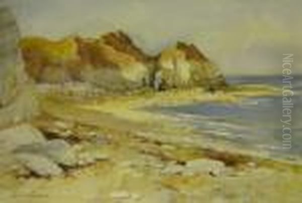 Thornwick Bay, Bempton And Flamborough Oil Painting by Charles Edward Wanless