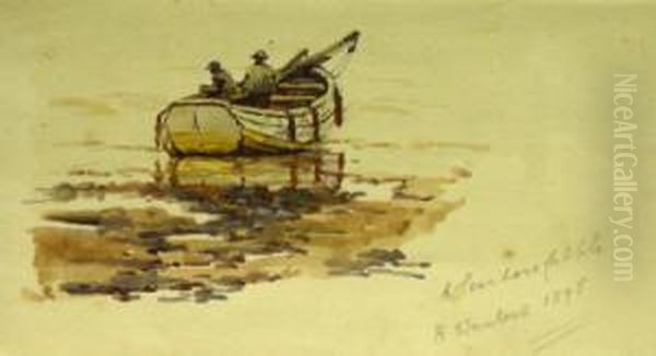 A Scarborough Cobble Oil Painting by Harry Wanless