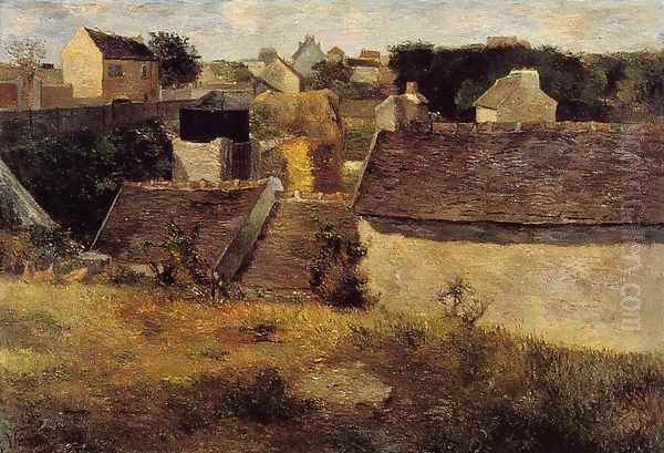 Houses Vaugirard Oil Painting by Paul Gauguin