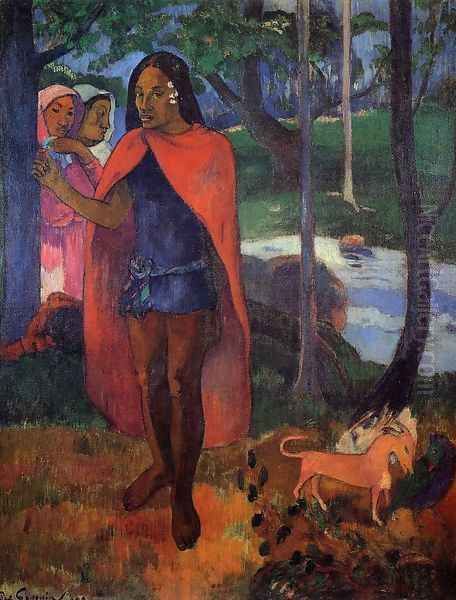 The Magician Of Hivaoa Oil Painting by Paul Gauguin