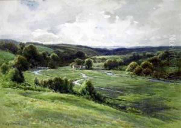 Open Landscape Oil Painting by Cyril Ward