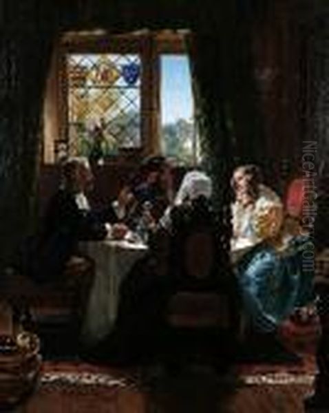 The Major's Adventures Oil Painting by Edward Matthew Ward