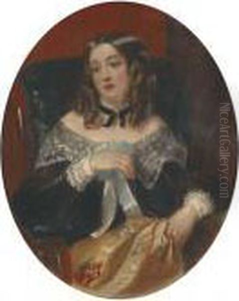 Young Jessica From Moore's Poem Oil Painting by Edward Matthew Ward