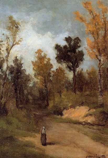 Forest Path Oil Painting by Paul Gauguin