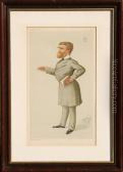 Sir John George Tollemache Sinclair, Bart., M.p. Oil Painting by Leslie Ward