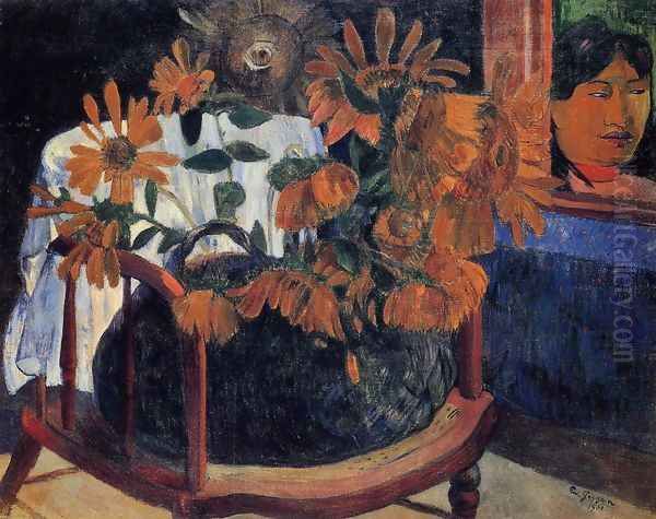 Sunflowers Oil Painting by Paul Gauguin