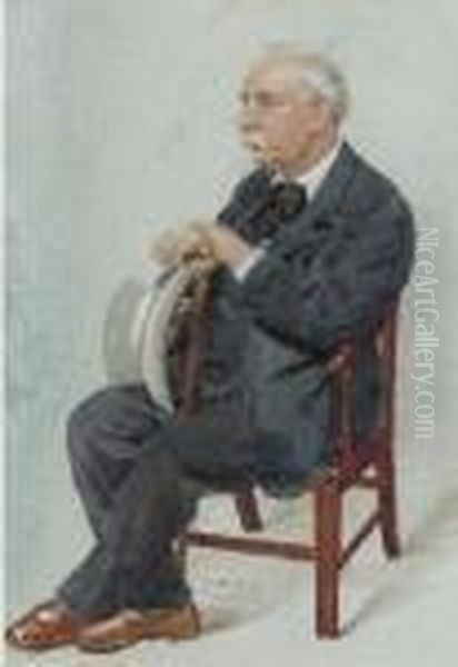 Mr. Charles Santley Oil Painting by Leslie Ward