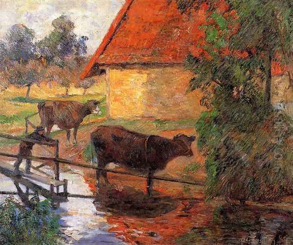 Watering Place2 Oil Painting by Paul Gauguin