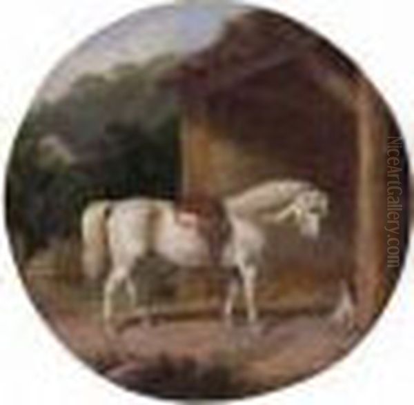 Stable Friends Oil Painting by Martin Theodore Ward