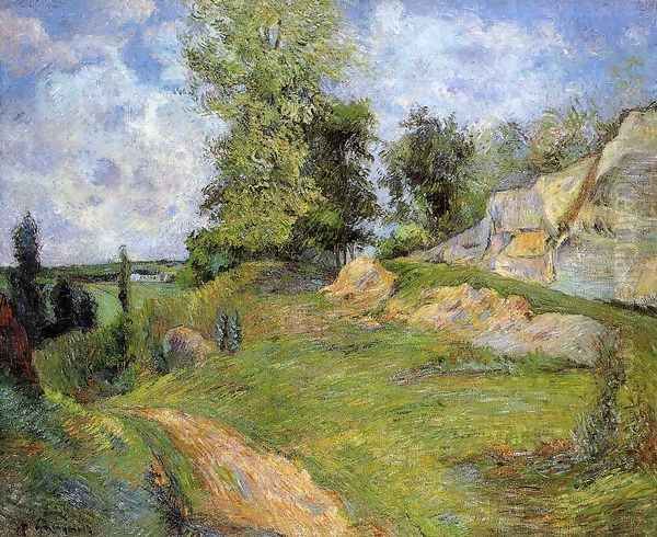 Chou Quarries At Pontoise Oil Painting by Paul Gauguin