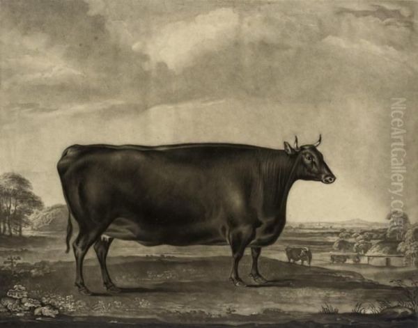 The Bradby Heifer Oil Painting by William I Ward