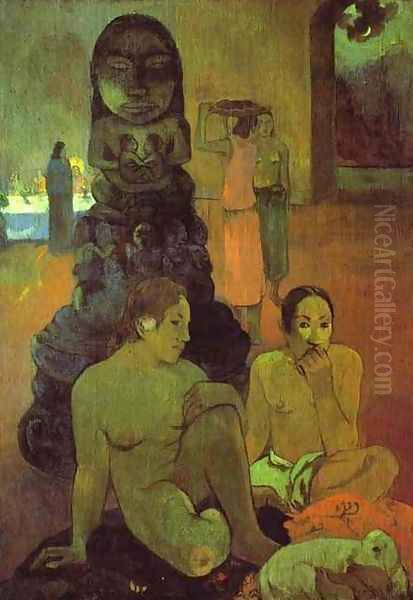 The Great Buddah Oil Painting by Paul Gauguin