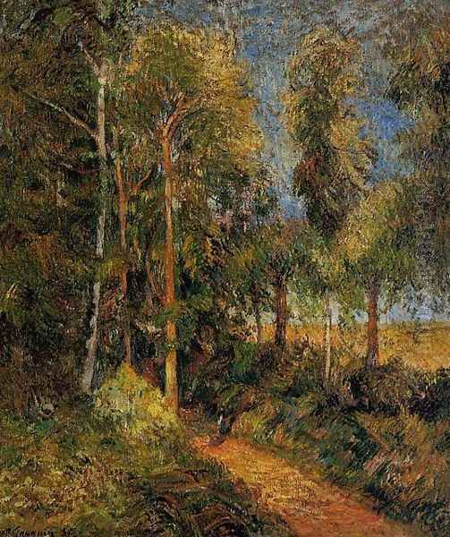 Lane Through The Beaches Oil Painting by Paul Gauguin