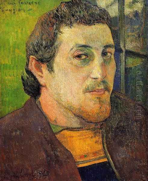 Self Portrait At Lezaven Oil Painting by Paul Gauguin