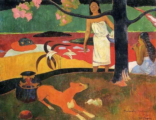 Tahitian Pastorals Oil Painting by Paul Gauguin