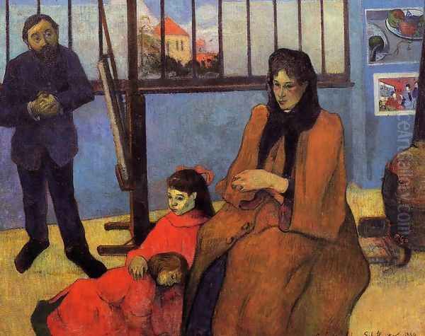 The Schuffenecker Family Oil Painting by Paul Gauguin