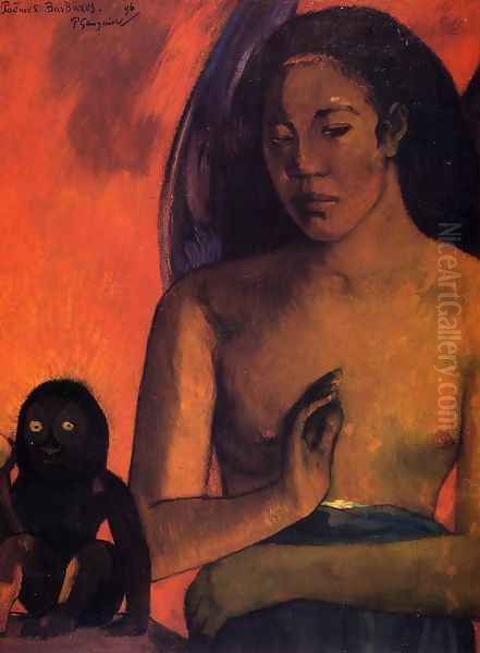 Savage Poems Oil Painting by Paul Gauguin