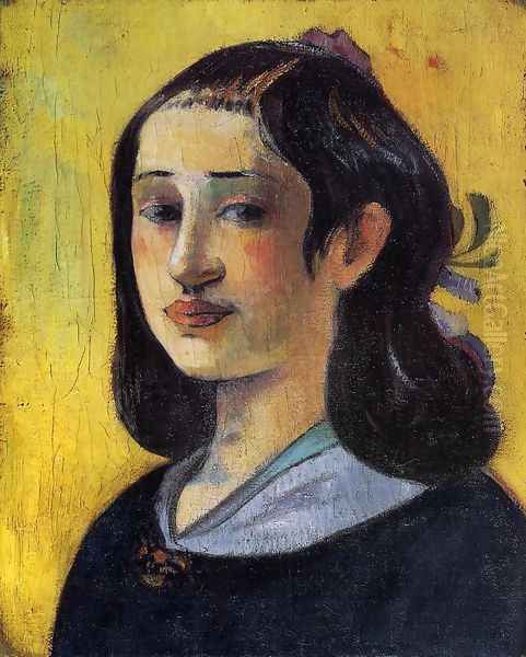 Portrait Of Aline Gauguin Oil Painting by Paul Gauguin