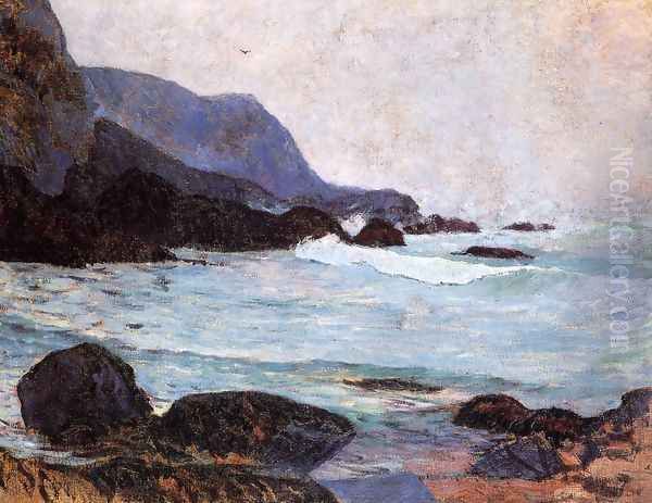 The Coast Of Bellangenay Oil Painting by Paul Gauguin