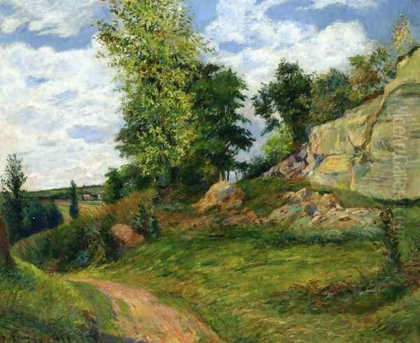 Chou Quarries at Pontoise - I Oil Painting by Paul Gauguin