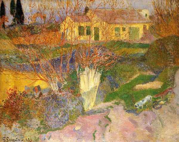 Mas Near Arles Oil Painting by Paul Gauguin