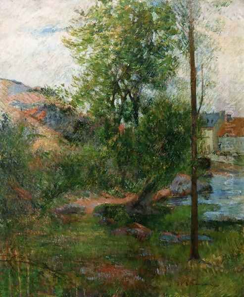 Willow by the Aven I Oil Painting by Paul Gauguin