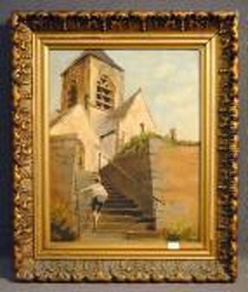 Vieille Eglise Oil Painting by Charles Joseph Watelet