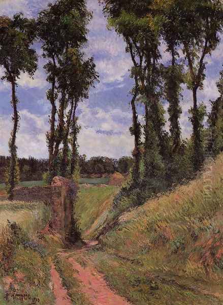 Poplars Osny Oil Painting by Paul Gauguin