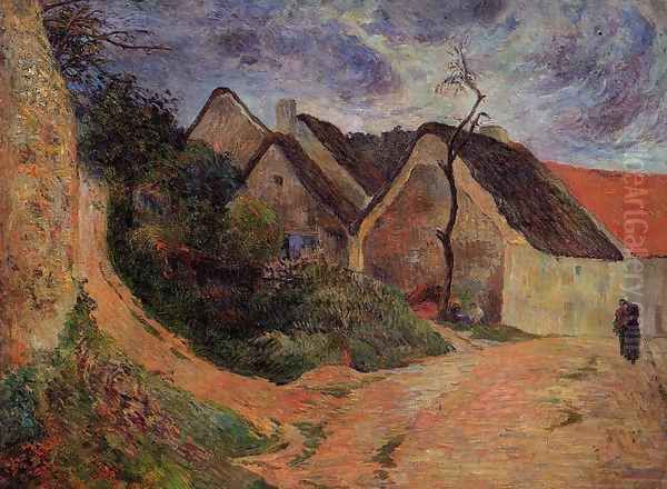 Village Street Osny Oil Painting by Paul Gauguin